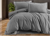 Постельное белье фланель First Choice - Soprano Grey (Turkey), полуторный